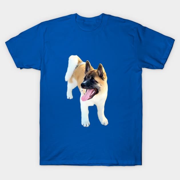 Akita Puppy Akita Inu Cute Puppy Dog T-Shirt by ElegantCat